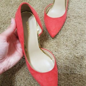 Bright orange Target brand heels